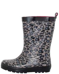 NIB Capelli New York Leopard Print Short Rubber Rain/Snow Boots Womens 