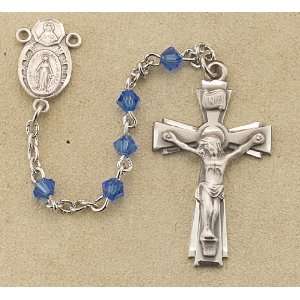  Sterling Silver Rosary Rosaries Catholic Genuine Swarovski 