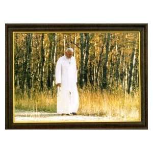 Pope John Paul II with Rosary Framed Print  Kitchen 