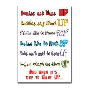  Wake Up You Pee Funny Happy Birthday Greeting Card Office 