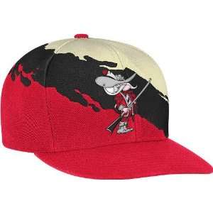 UNLV Runnin Rebels Mitchell & Ness Vintage Paintbrush Snap Back Hat