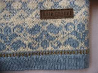 Norwegian Dale of Norway Cardigan Wool Sweater M MINT  