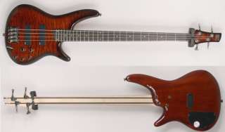 Ibanez SR400QM Charcoal Brown Soundgear Electric Bass,  