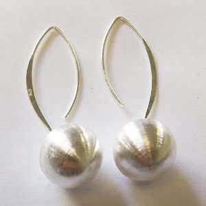  Thaimart Beautiful Ball Earrings Thai Design 925 Sterling 