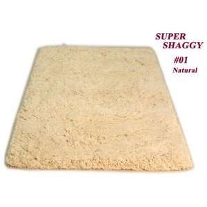 MER Super Shaggy SS01 Natural 3 6 X 5 6 Area Rug  