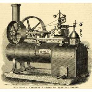  1873 Print Todd & Rafferty Machine Co. Portable Engine 