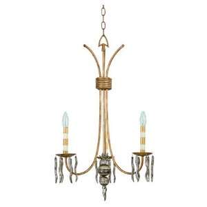 Flambeau Lighting CH1138 3 Gold / Silver and White Spyro Transitional 