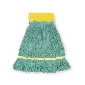   Tough Guy 1TYX4 Wet Mop, Antimicrobial, Small, Green