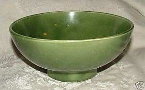 Lovely HAEGER USA 101 Olive Green Speckle Glaze Bowl  