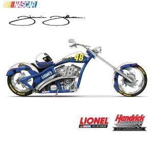  NASCAR Jimmie Johnson Champion Chopper Motorcycle Figurine 