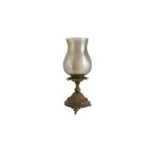  Chandell Smoky Gray Glass Candle Holder: Home & Kitchen