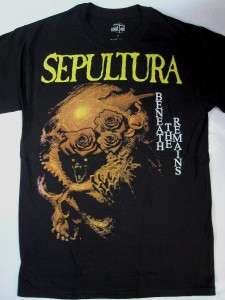   BENEATH THE REMAINS89 SOULFLY CAVALERA DEATH METAL NEW BLACK T SHIRT