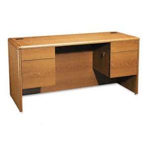 ® 10700 Waterfall Edge Series Kneespace Credenza with Three Quarter 