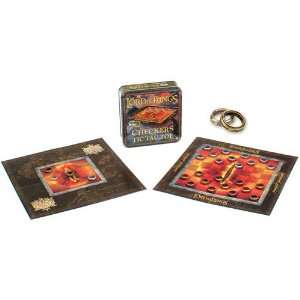  Lord of the Rings Checkers and Tic Tac Toe by USAopoly 