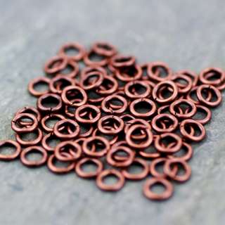   Plated Brass Small Solid Open Jump Ring Finding 4mm m47d PICK  
