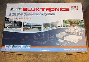 NEW! ZMODO 8 Channel CCTV Security DVR IR Camera System PKD DK80208 
