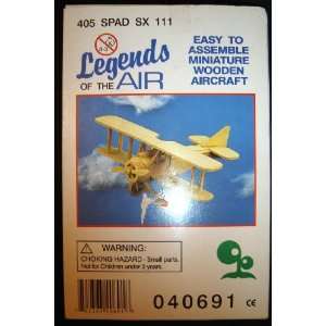  Spad SX (Miniature Wooden Aircraft Model Kit): Everything 