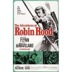  The Adventures of Robin Hood Poster J 27x40 Errol Flynn 