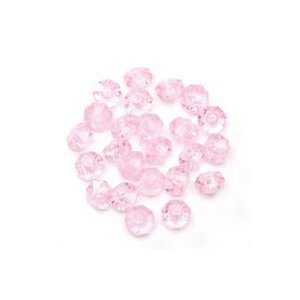  Acrylic Rondell Beads   1000pcs.   Pink Arts, Crafts 