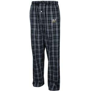   Brewers Navy Blue Plaid Event Pajama Pants: Sports & Outdoors