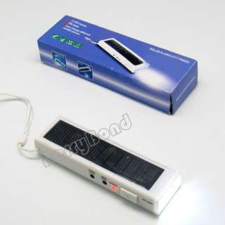 Solar Battery Panel FM Radio 4LED Flashlight Hand Torch Smartphone 