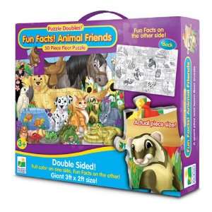   Journey Puzzle Doubles Fun Facts (Animals Friends): Toys & Games