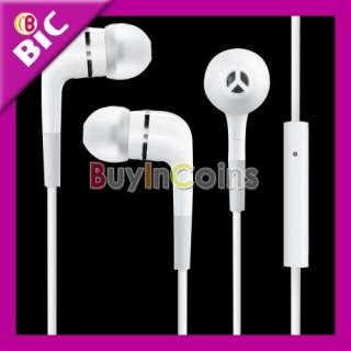 In Ear Headphone w/ Mic Earphone 4 iPhone 3G i Pod   