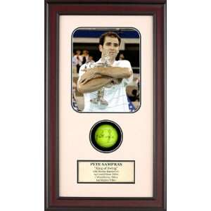  Pete Sampras Autographed Tennis Ball Shadowbox: Sports 