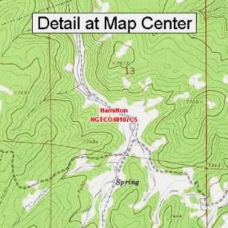  USGS Topographic Quadrangle Map   Hamilton, Colorado 