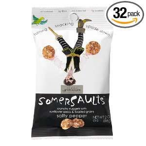 Somersaults Salty Pepper Crunchy Nuggets, 2 Ounce Bag (Pack of 32 