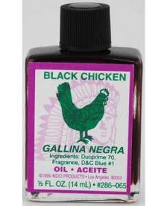 Black Chicken Ritual, Charm and Spell Oil  