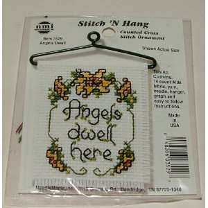  Angels Dwell #3529 Stitch N Hang Counted Cross Stitch 