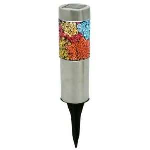  Solar Multi Colored Mosaic Stake Light LED Patio, Lawn 