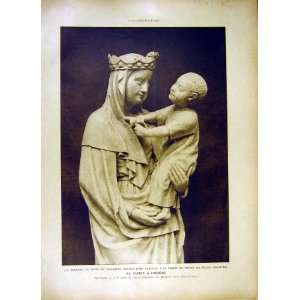    Sculpture Virgin Trocadero Religious Christian 1919