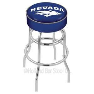 Nevada Wolf Pack Logo Chrome Double Ring Swivel Bar Stool Base with 4 
