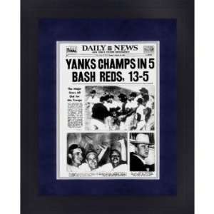 New York Yankees YANKS CHAMPS IN 5 BASH REDS, 13 5 1961 Daily News 