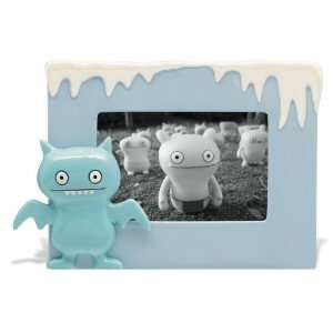 Uglydoll 4 Inch by 6 Inch Ice Bat Snowcap Ceramic Frame, Light Blue 