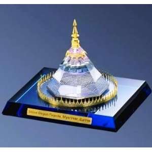  Shwe Dagon Pagoda Crystal Buddhist Miniature Gifts 