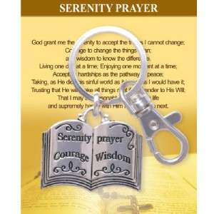 SERENITY PRAYER Key Purse Chain Christian Postcard Gift  