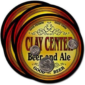 Clay Center, KS Beer & Ale Coasters   4pk