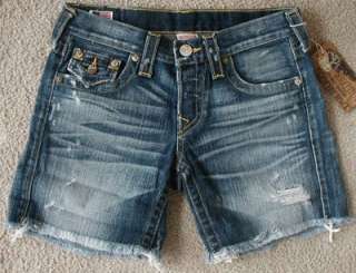   jean shorts by True religion. 100% cotton. $246. Style# WADM05F83