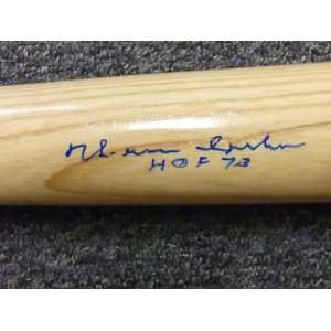 Warren Spahn Signed Baseball Bat With HOF 73 PSA COA   Autographed MLB 