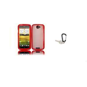  Red and Clear TPU Silicone Hybrid Hard Shield Cover Case 