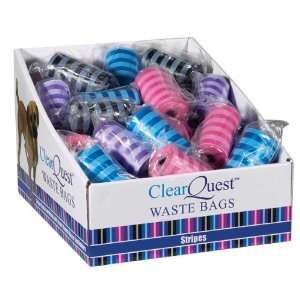  STRIPES DISPLAY   Clearquest Waste Pick up Bags: Pet 