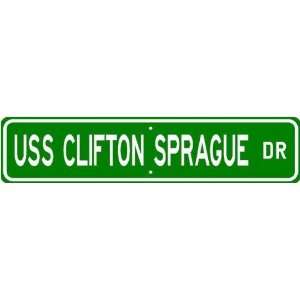  USS CLIFTON SPRAGUE FFG 16 Street Sign   Navy Ship Gift 