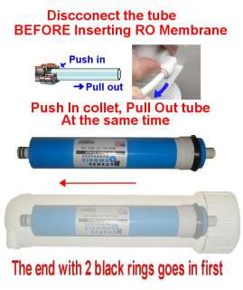0PPM Portable Reverse Osmosis RO +DI Water Filter +3Pcs  