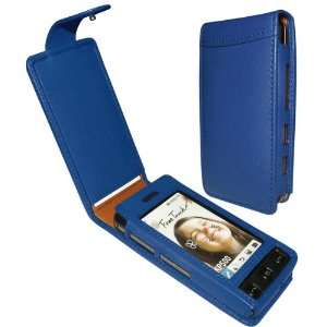  416 Blue Leather Case for LG KP500 Cookie Cell Phones & Accessories