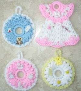 CROCHET BABY ORNAMENT, Boy or Girl, Choose From 12 NEW  