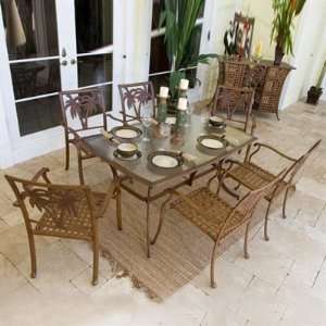  Coco Palm Swivel Outdoor Dining Set By Hospitality Rattan 