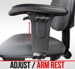 Office Chair Drafting Clerk Bank Adjustable Back Footrest Armrest 